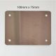 Blank Stainless Steel Label 100mm x 75mm x 1.2mm