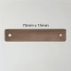 Blank Stainless Steel Label 75mm x 15mm x 1.2mm