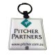 LED Light Plastic Key Ring