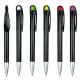 Twist Action Pen, Black and Silver