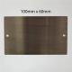 Blank Stainless Steel Label 100mm x 60mm x 1.2mm